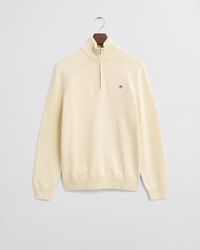 Casual Cotton tröja med dragkedja vid halsöppningen