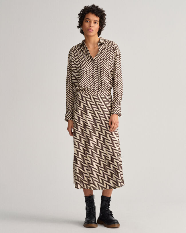 Geometric A-linjeformad kjol