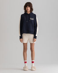 Color hoodie med färgblock