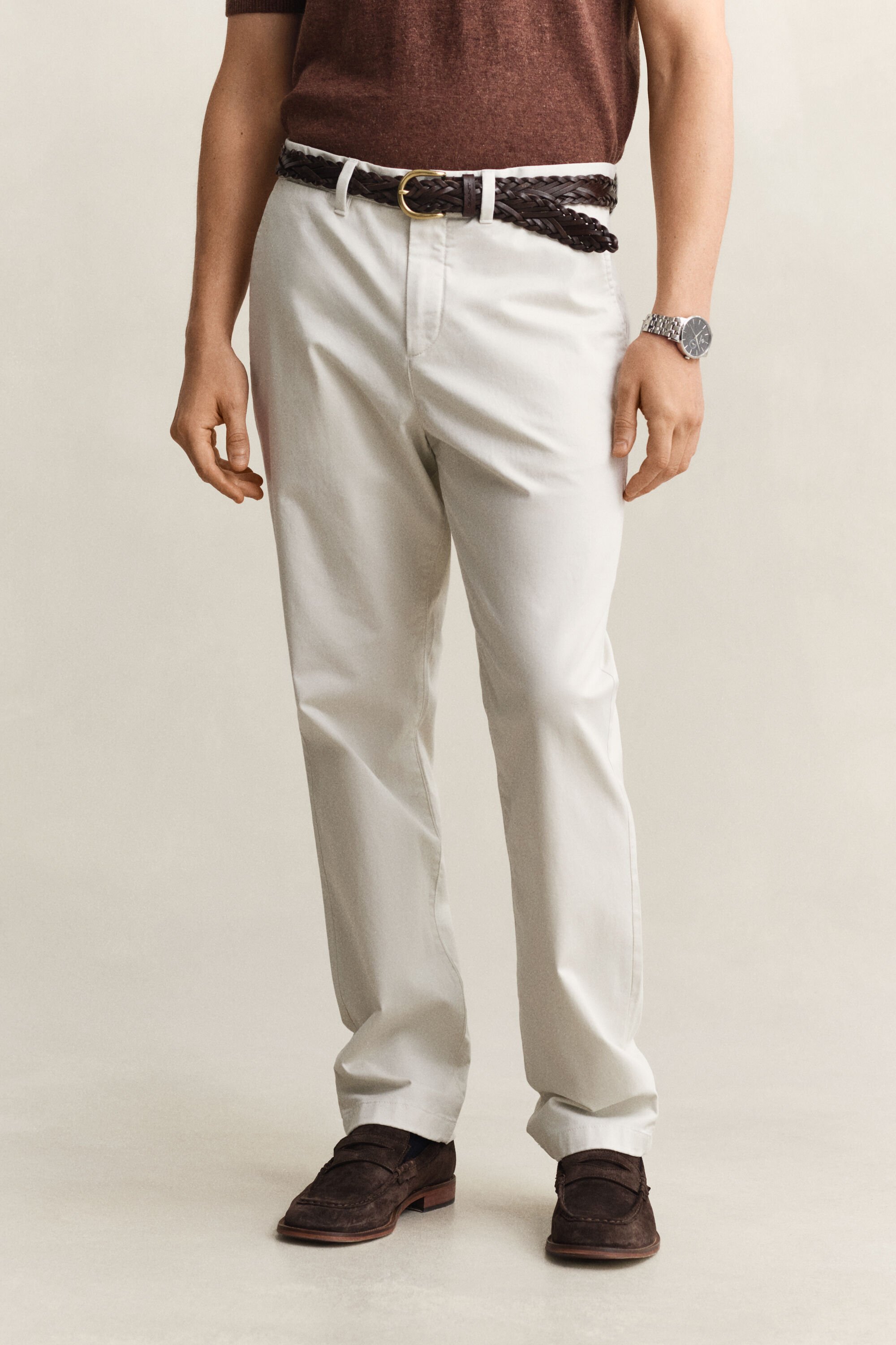Klassiska chinos med regular fit