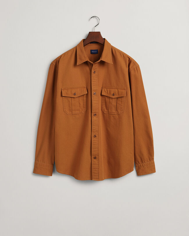 Relaxed fit twillskjorta