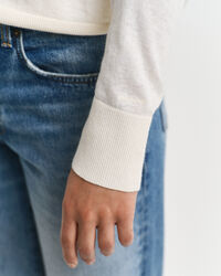 Finstickad V-ringad tröja