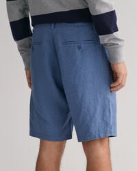 Relaxed fit linneshorts med dragsko