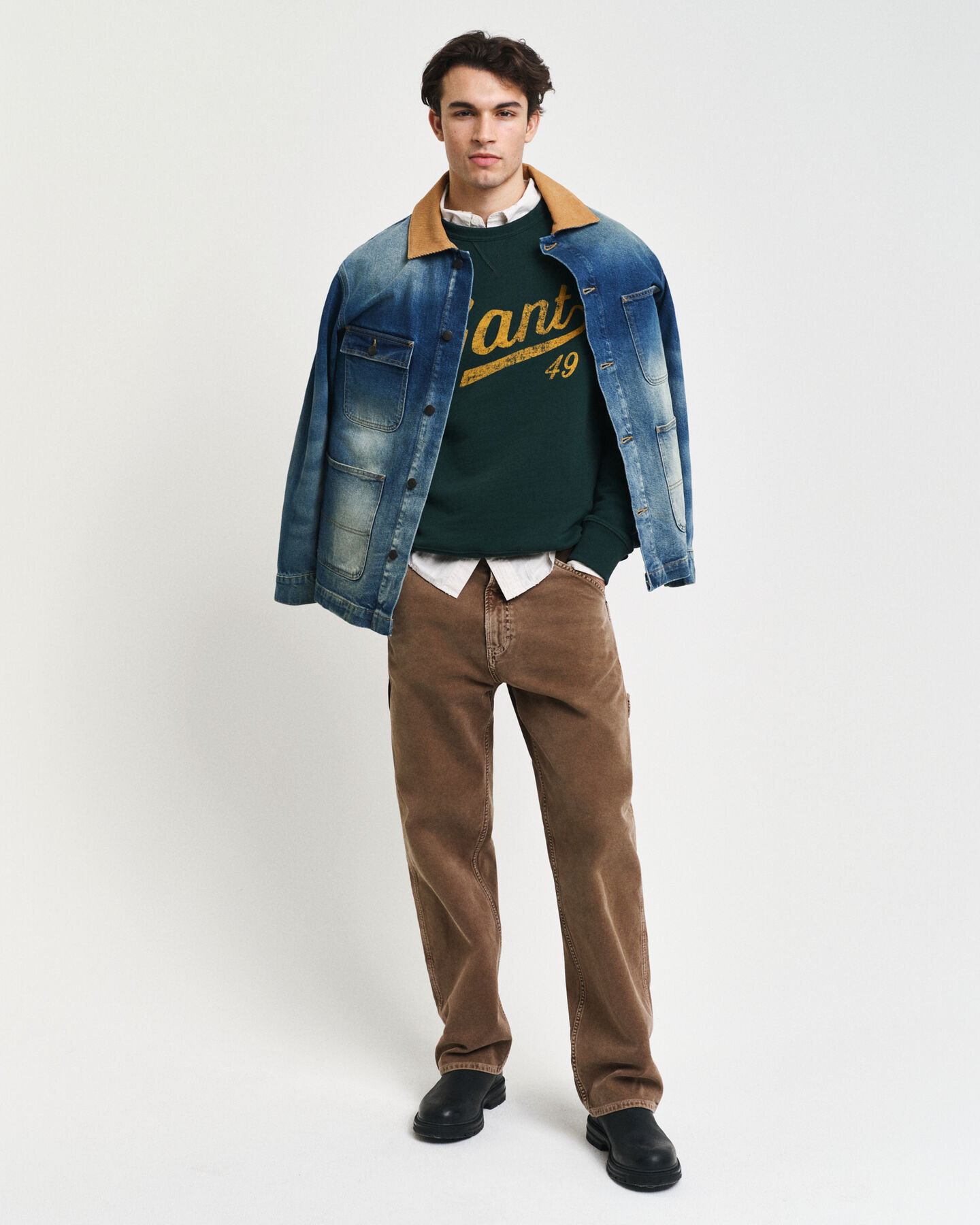 Graphic rundhalsad sweatshirt