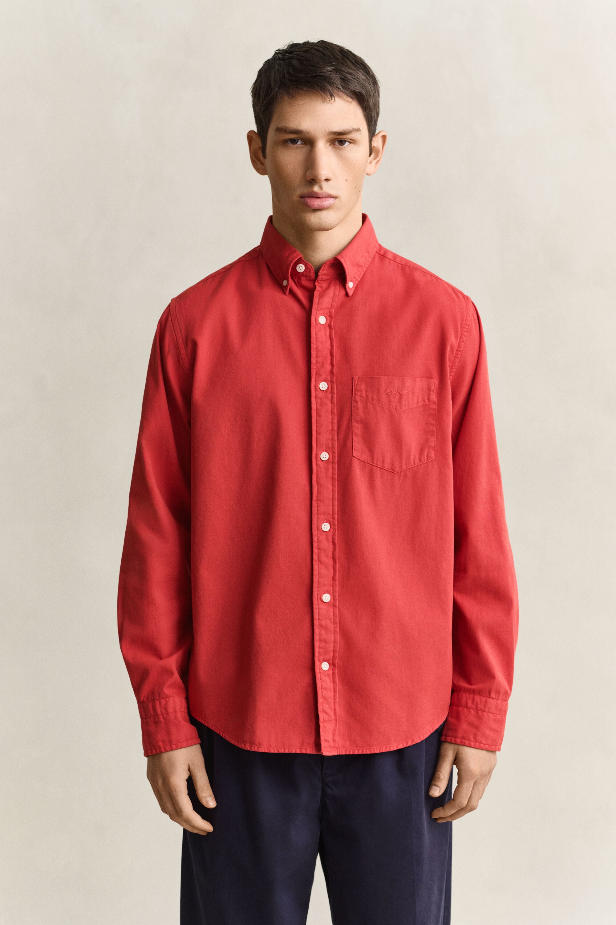 Regular fit twillskjorta