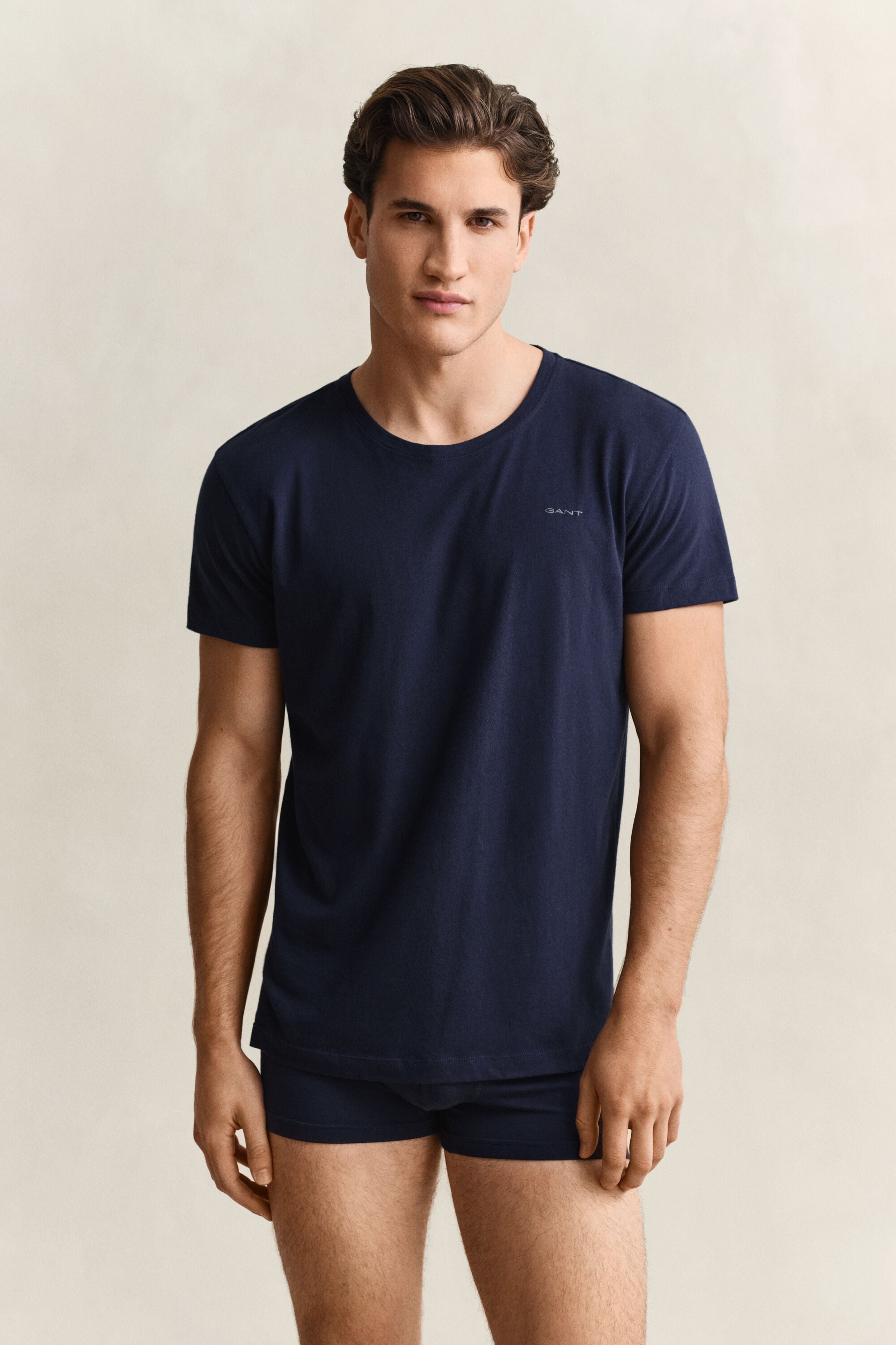 Tvåpack rundhalsade T-shirtar