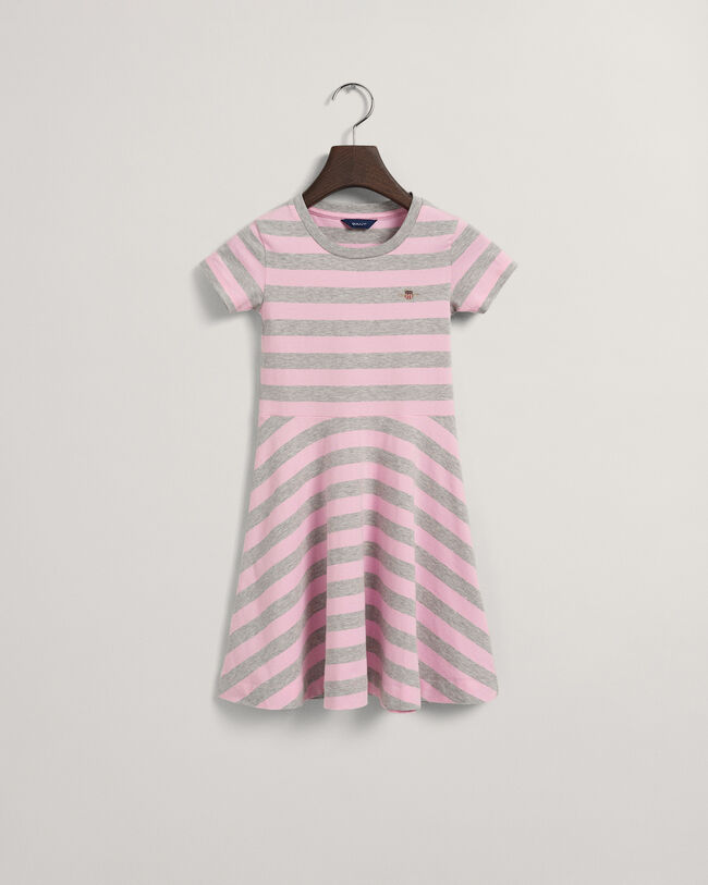 Girls randig snurrkl&auml;nning