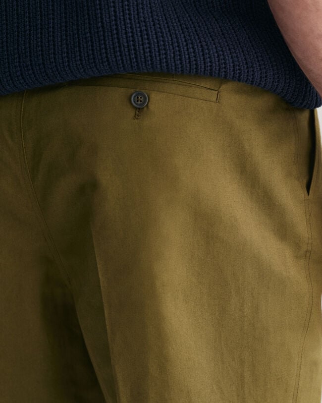 Regular fit kostymbyxor i bomull