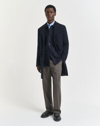 Fiskbensmönstrade kostymbyxor