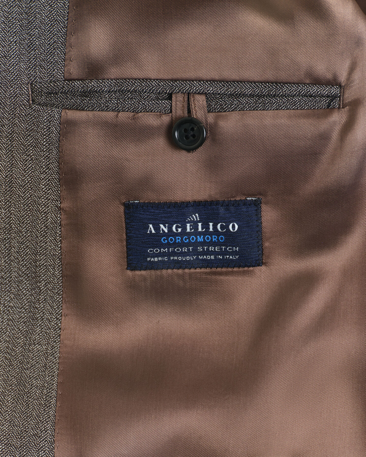 Fiskbensmönstrad kostymkavaj