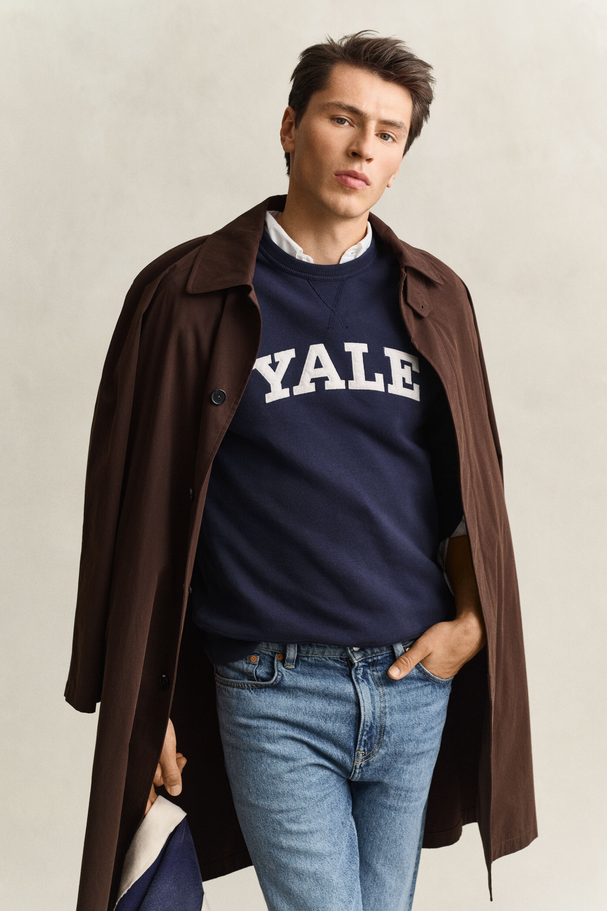 Gant x Yale rundhalsad sweatshirt