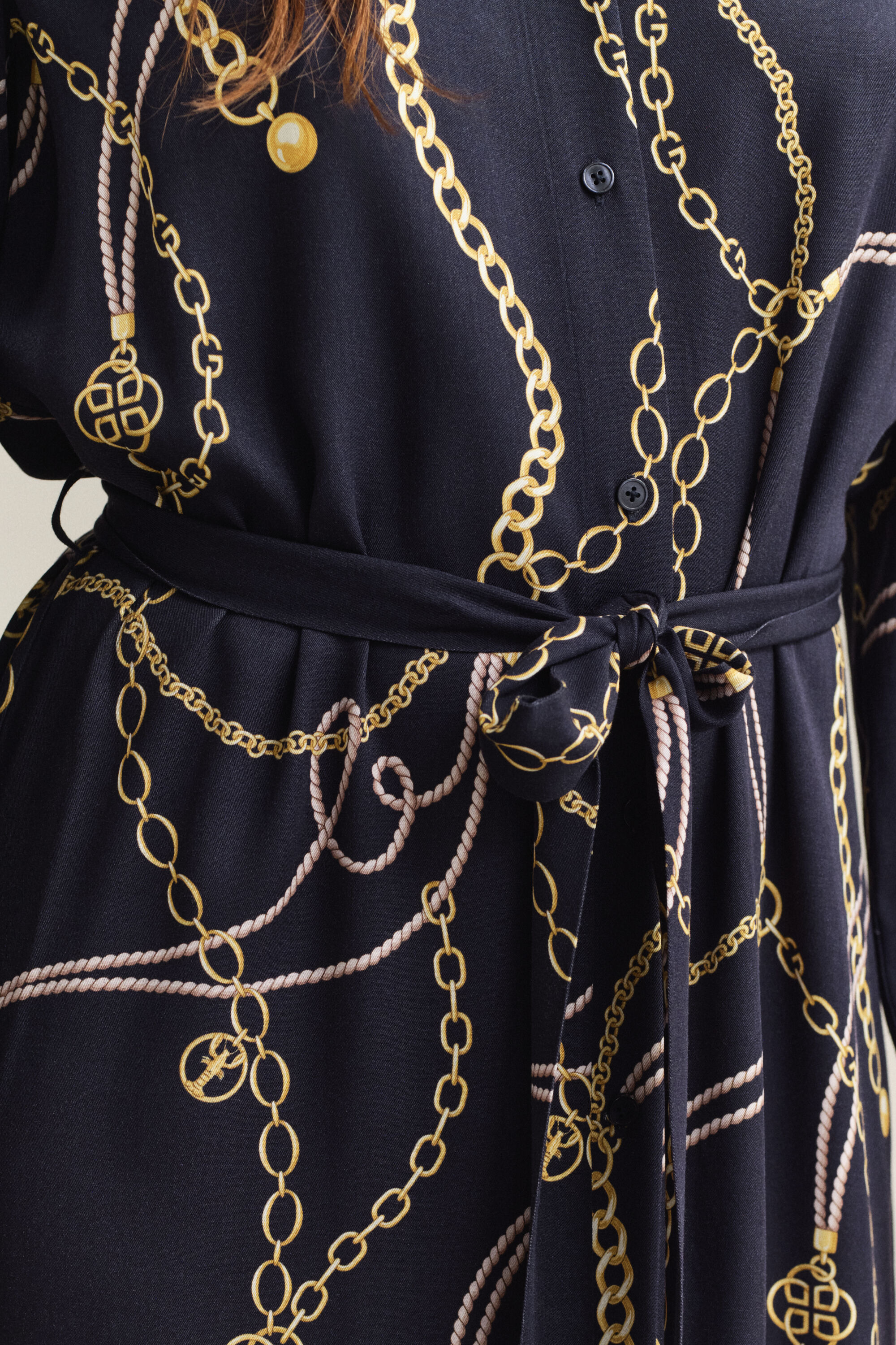 Mönstrad skjortklänning