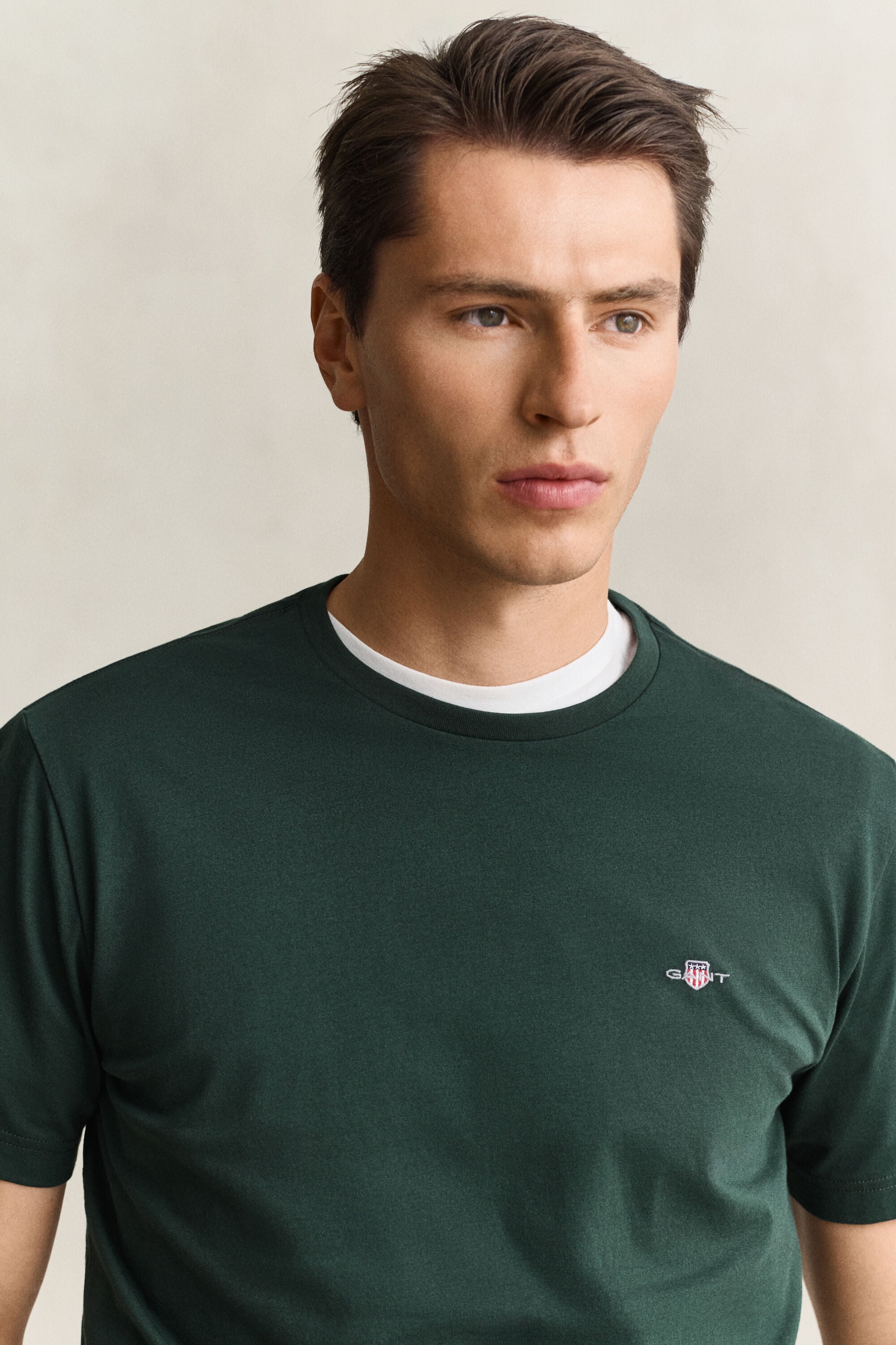 Regular fit T-shirt med sköld