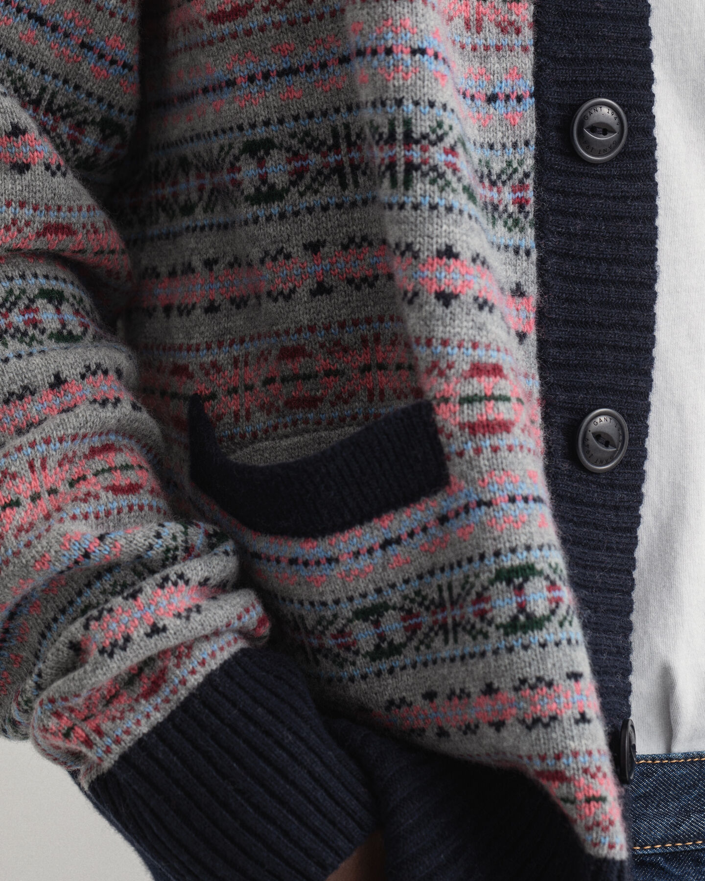 REMAKE Fair Isle-cardigan