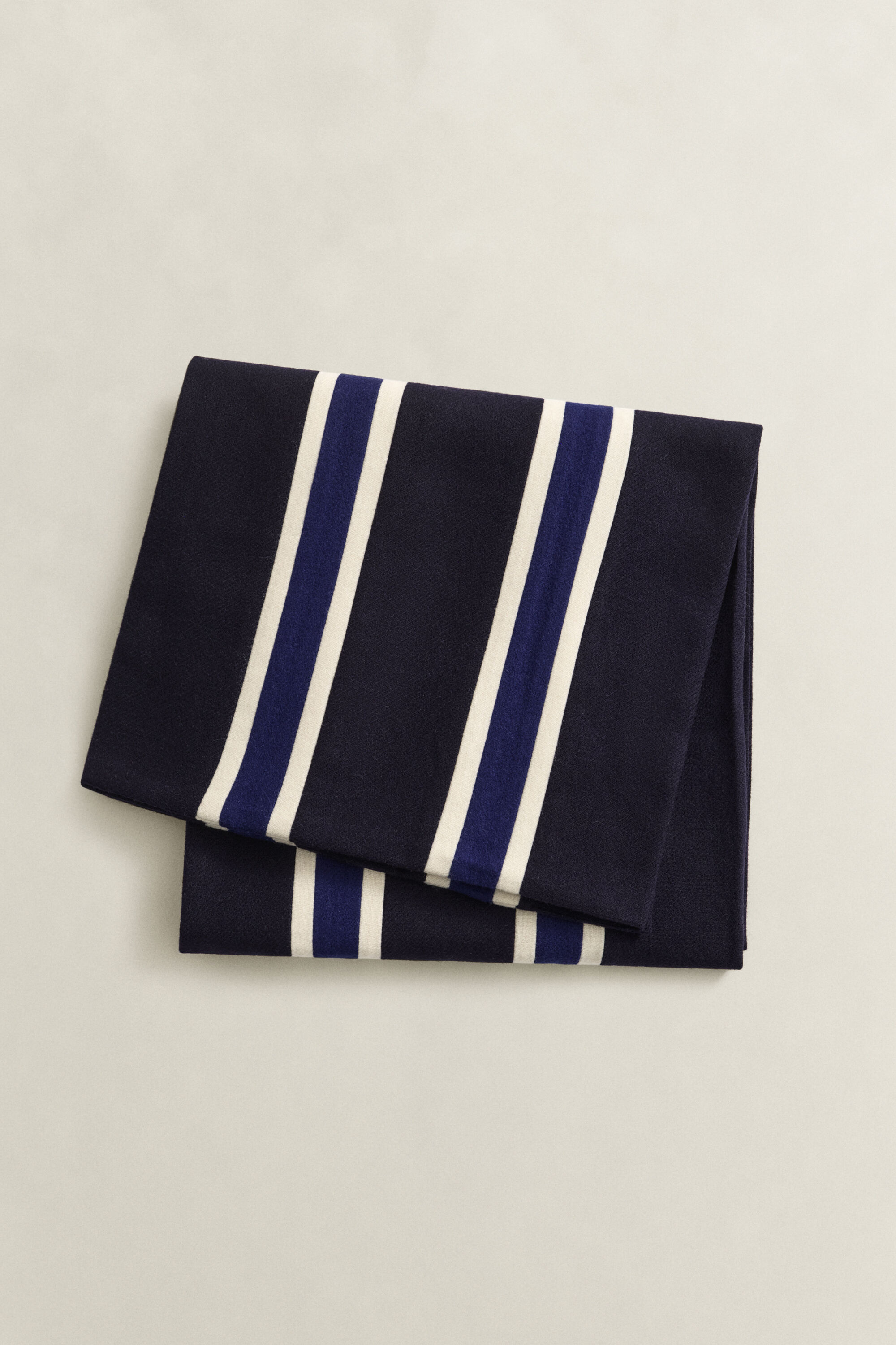 Gant x Yale randig vävd yllehalsduk