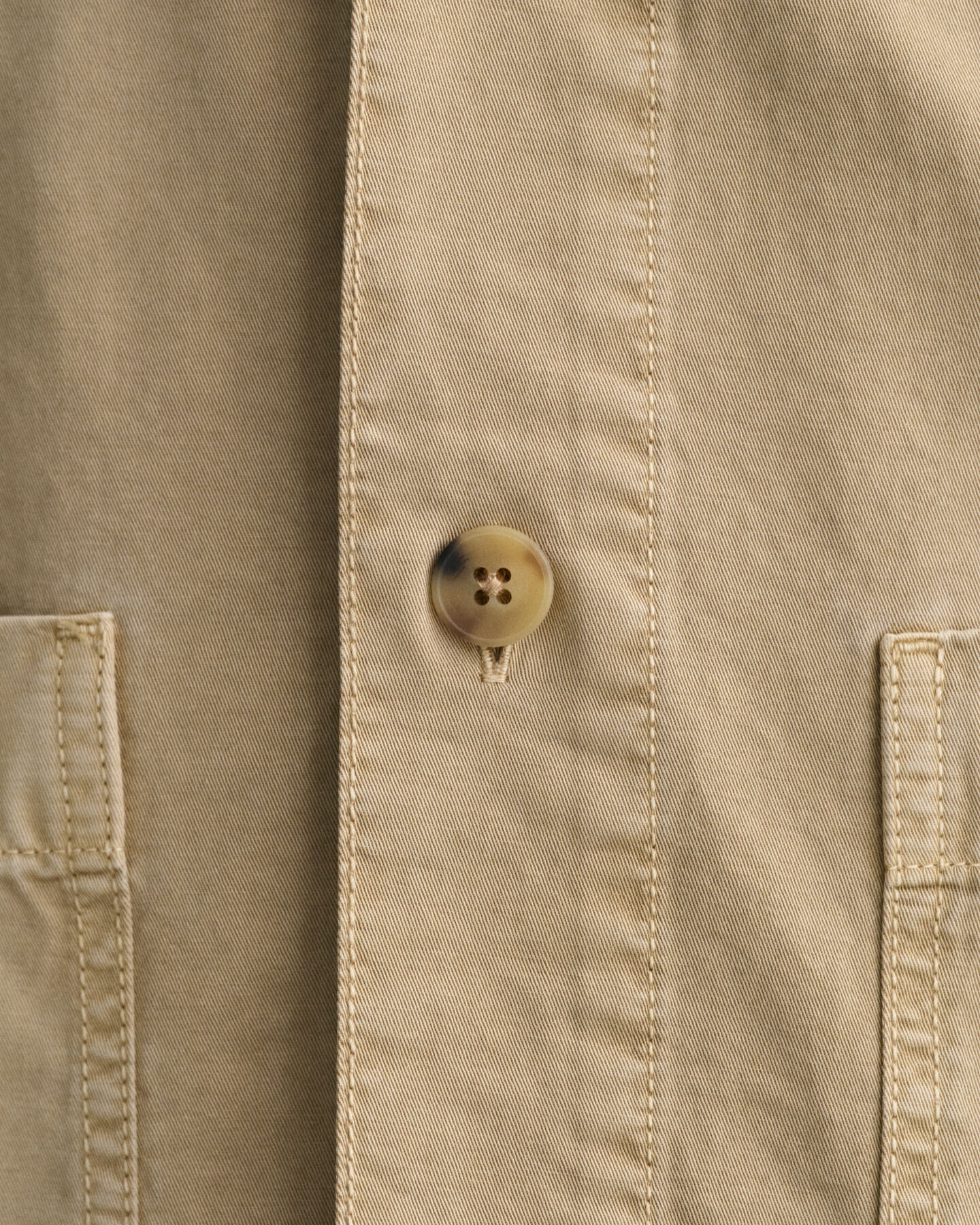 Garment-Dyed twillvävd skjortjacka