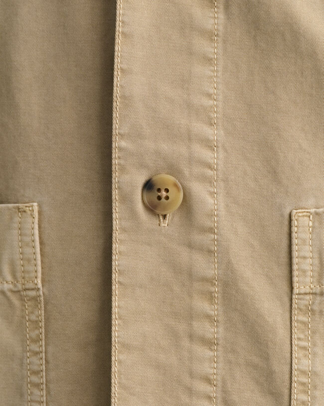 Garment-Dyed twillvävd skjortjacka