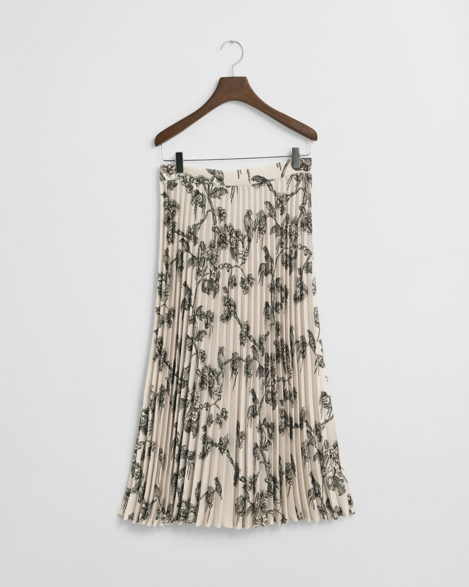 Veckad trädmönstrad kjol