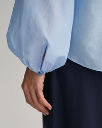 Relaxed fit blus i bomull och silke