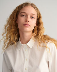 Regular fit poplinskjorta