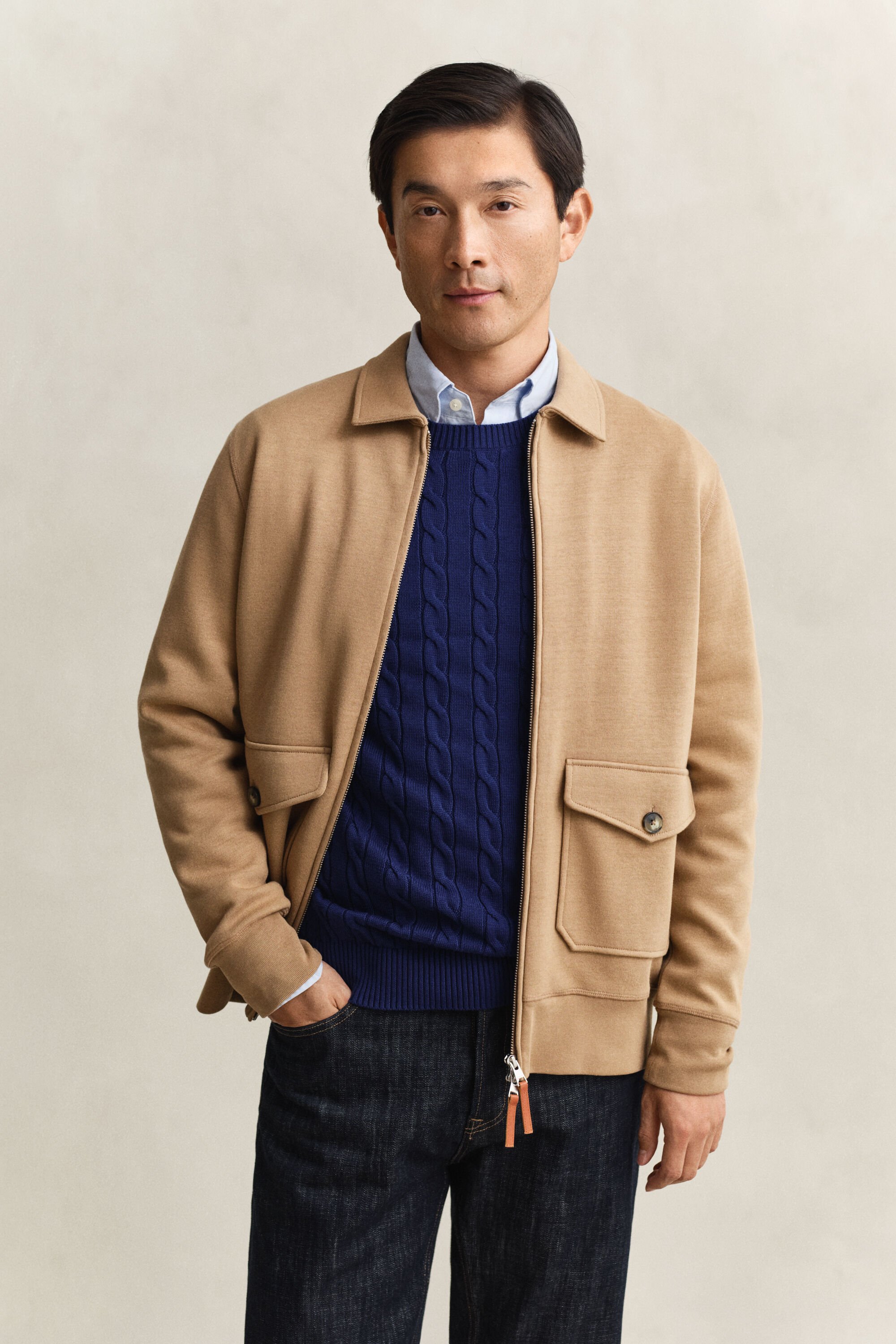 Ponte Di Roma sweatshirt med dragkedja