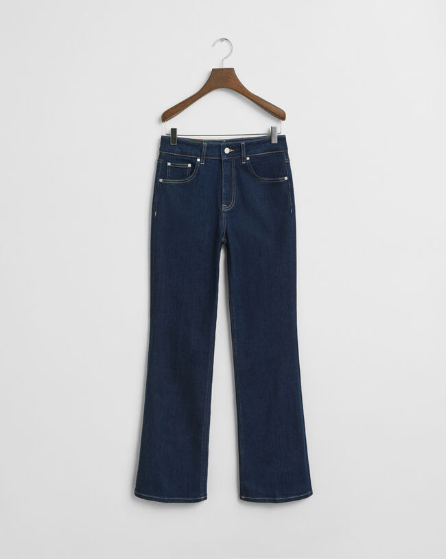 Slim fit jeans med utställda ben