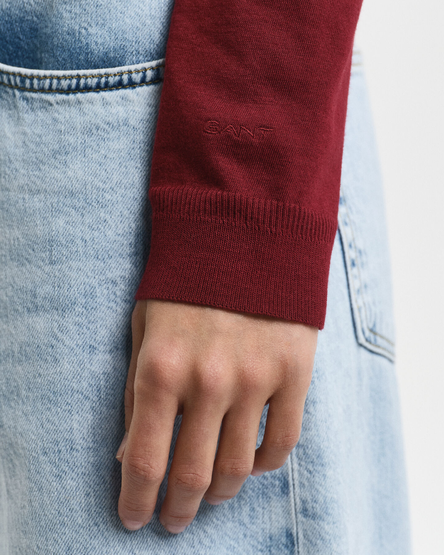 Sömlös långärmad pikétröja