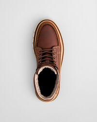 Nebrada medelhöga läderboots