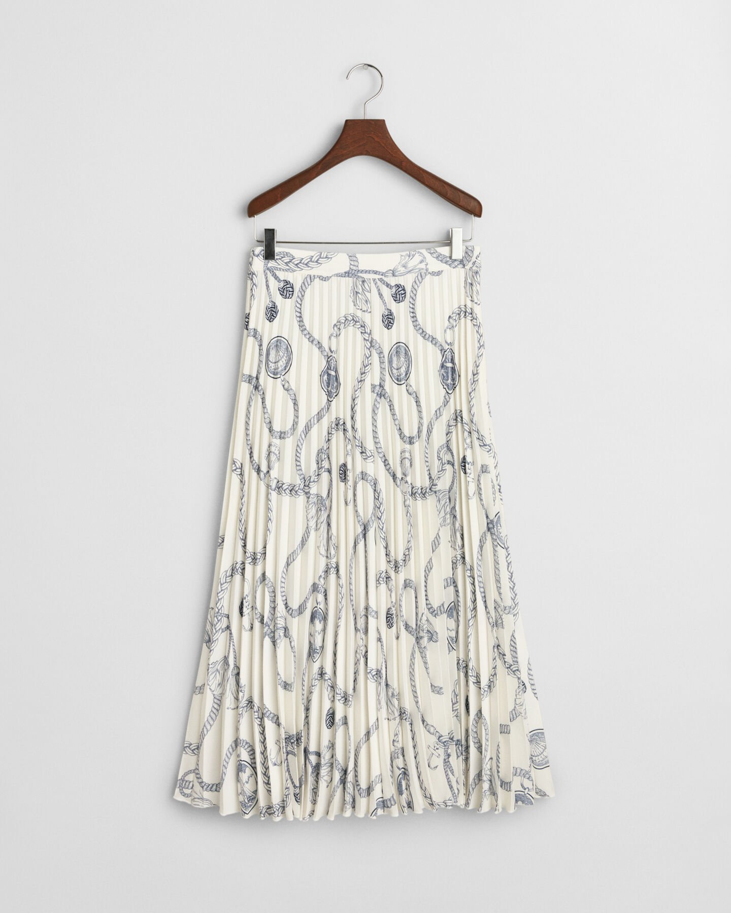 Sailing mönstrad plisserad kjol