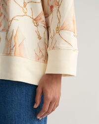 Seglarmönstrad hoodie