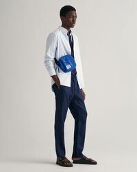 Relaxed fit linnebyxor med dragsko