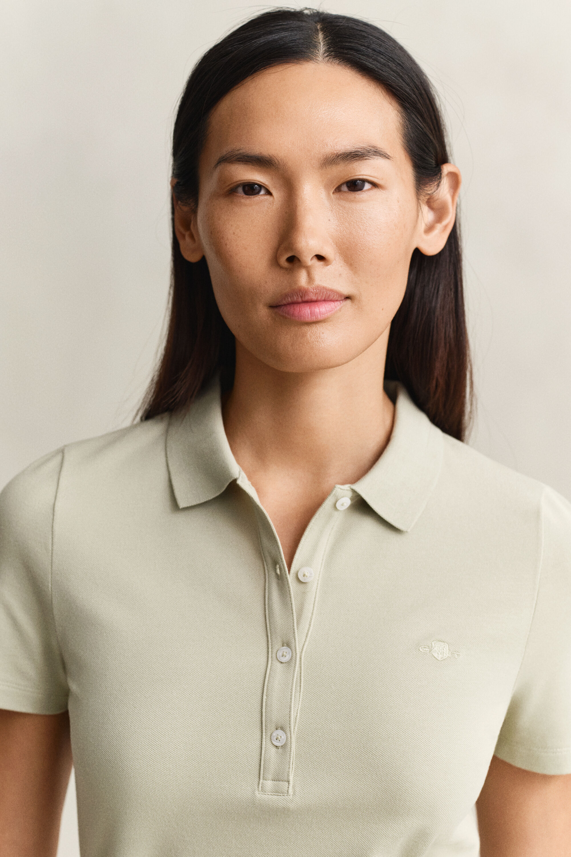 Slim fit pikétröja