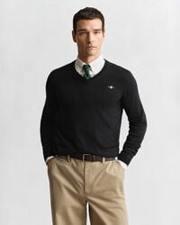 Klassisk V-ringad bomullströja