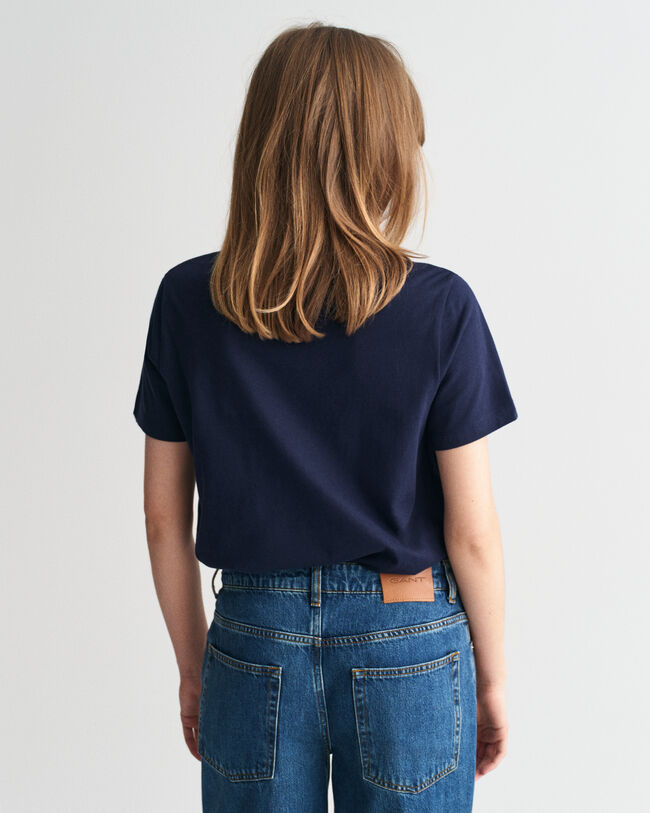 T-shirt med litet motiv