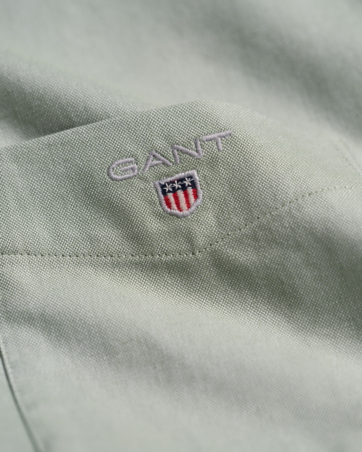 Regular fit kort&auml;rmad oxfordskjorta