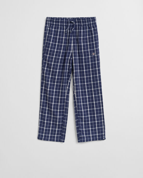 Kids rutiga pyjamasbyxor i flanell
