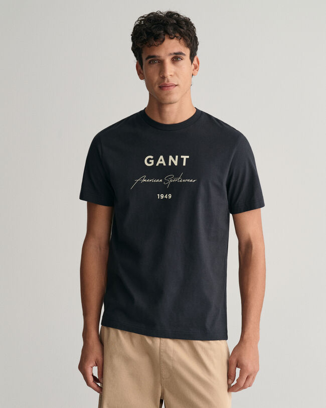 T-shirt med GANT-tryck