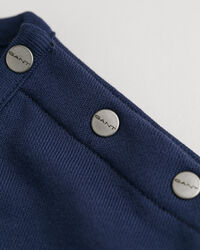 Blockfärgad sweatshirt med rund halsringning