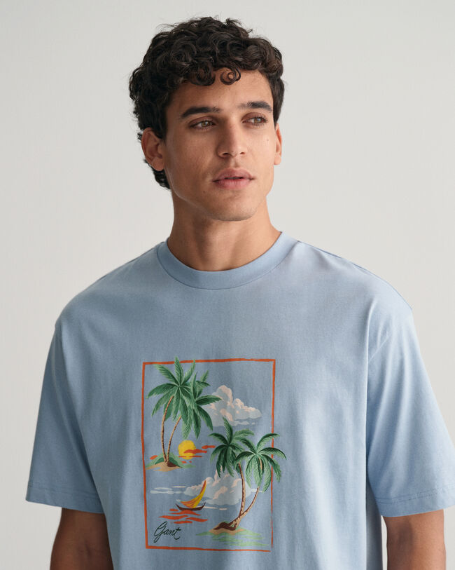 T-shirt med hawaiim&ouml;nster