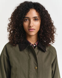 Car Coat i vaxad bomull