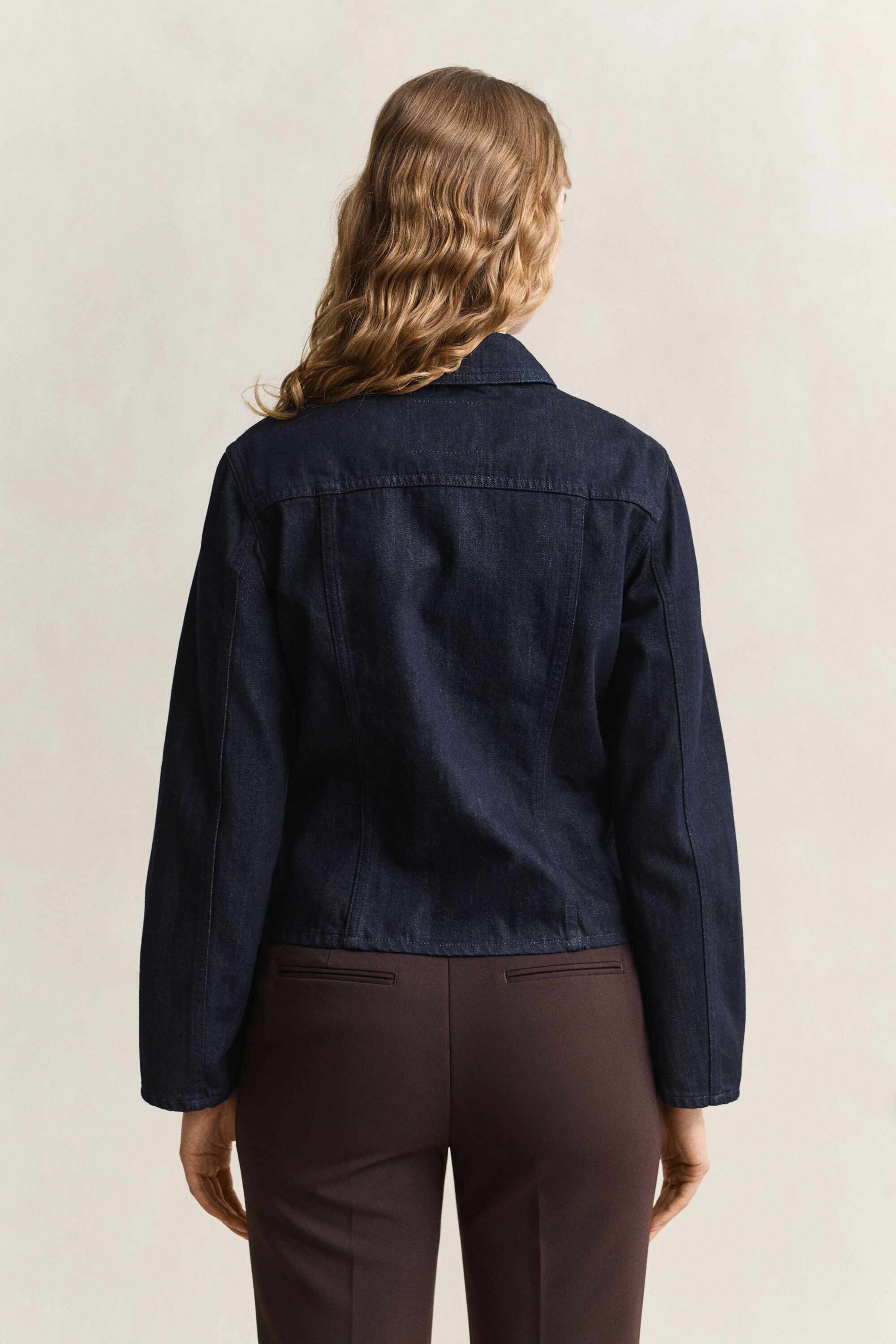 Figursydd denimjacka