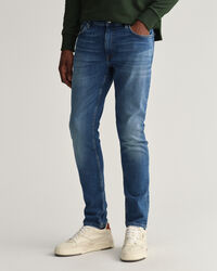 Maxen Retro Shield jeans med extra slim fit