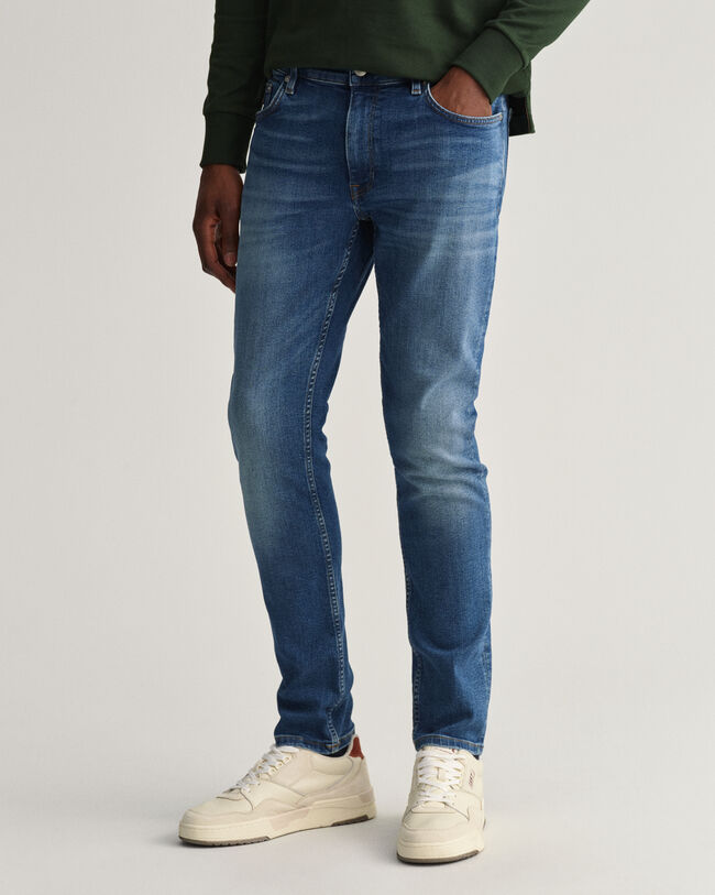 Maxen Retro Shield jeans med extra slim fit
