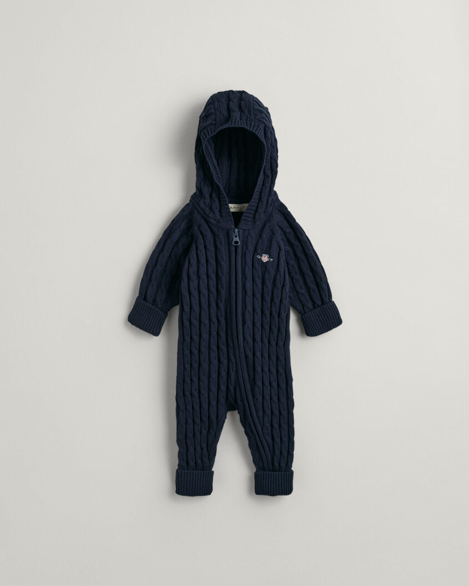 Baby Shield kabelstickad one-piece i bomull