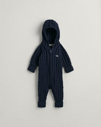 Baby Shield kabelstickad one-piece i bomull