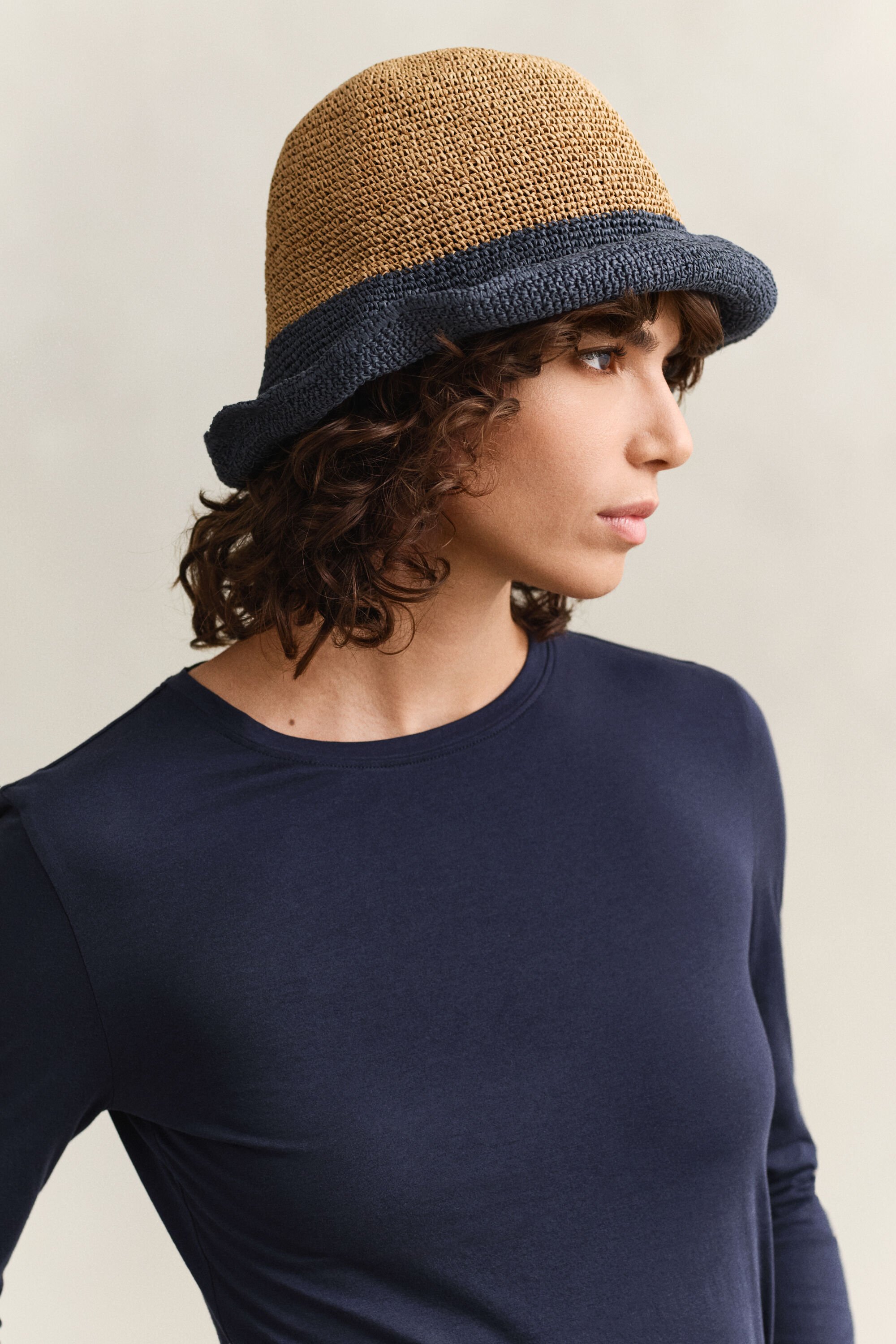 Långärmad T-shirt i bomull