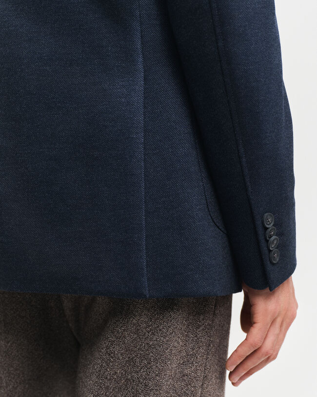 Kavaj i tvåfärgad jerseytwill