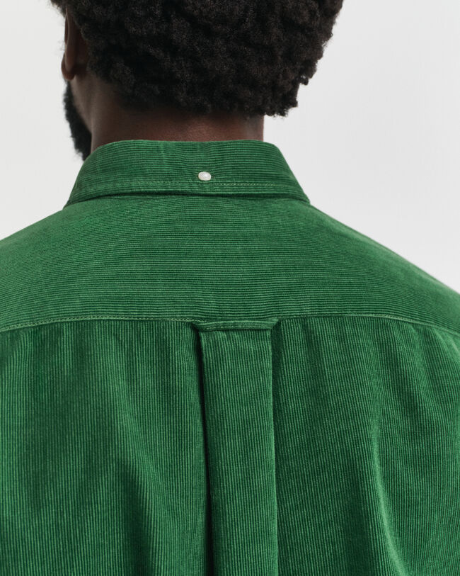 Regular fit skjorta i bomullsmanchester