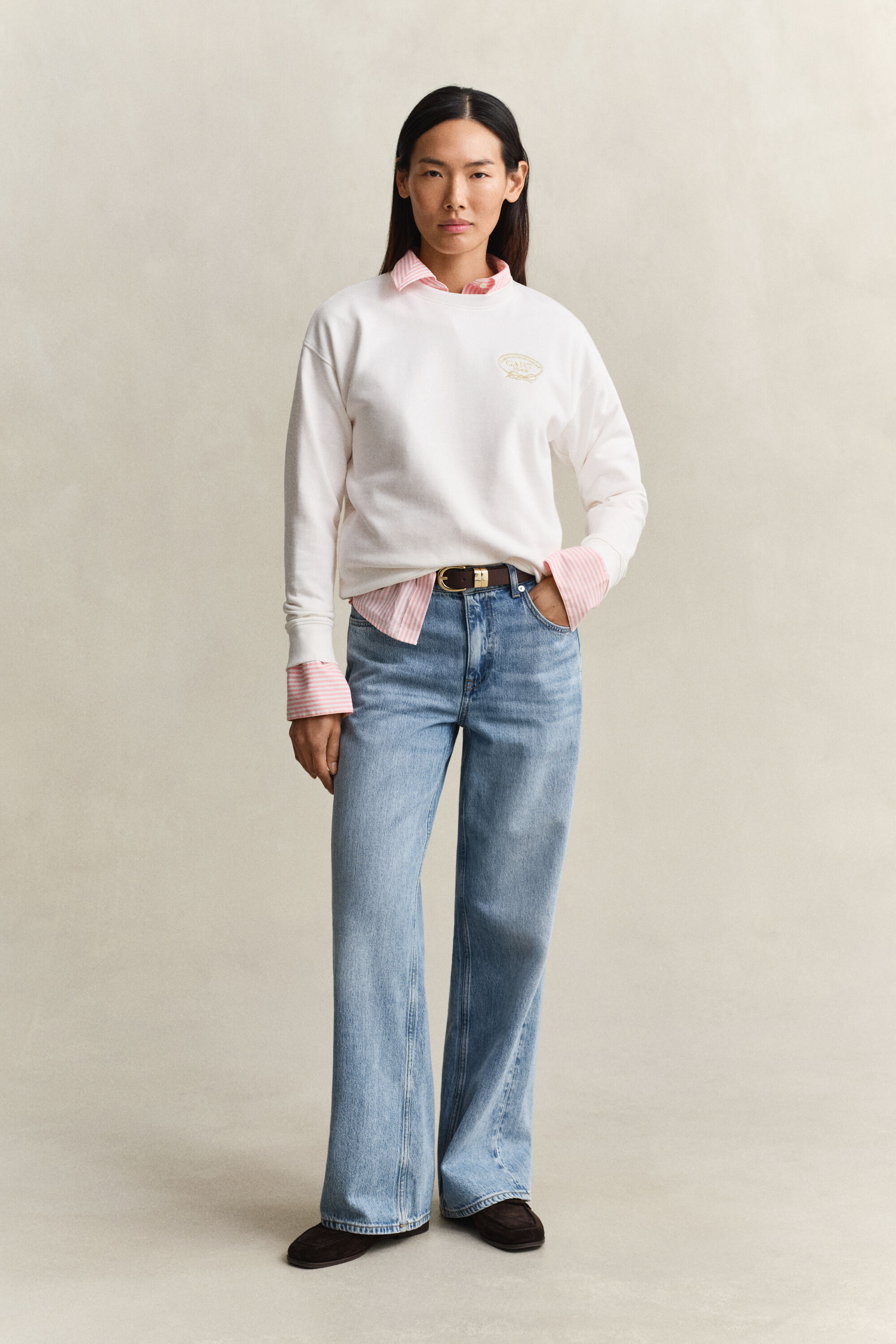 Sweatshirt med repmotiv