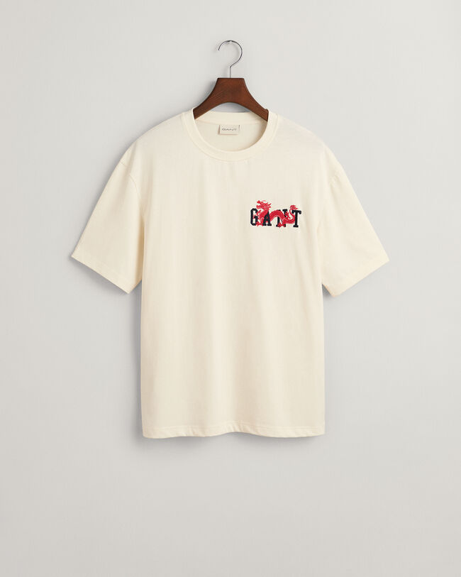 T-shirt med drakemblem